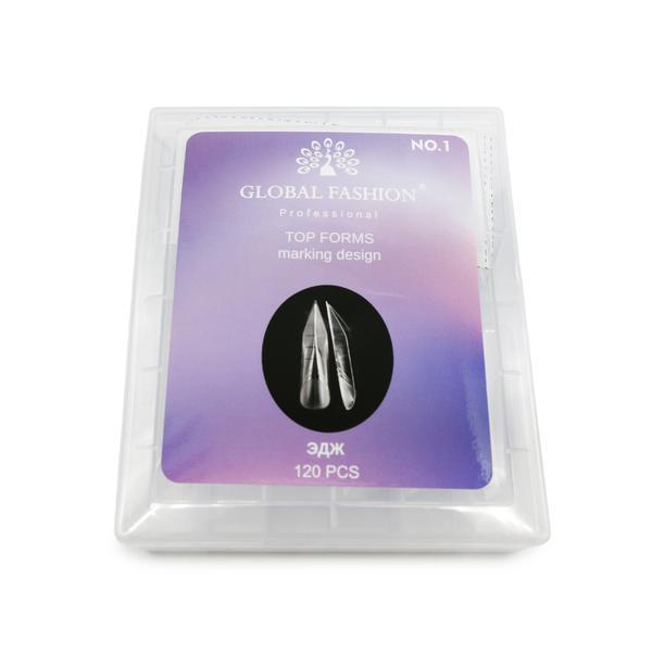 Set extensie, tipsuri reutilizabile, edge, 120 buc, Nr. 01