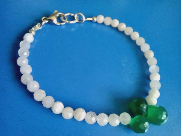 Piatra Lunii Kristal - Onix verde