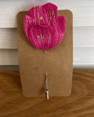 Broșe handmade roz