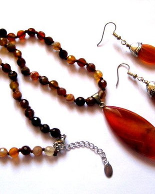 Set bijuterii cu agate 51907
