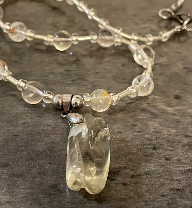 Colier smokey quartz