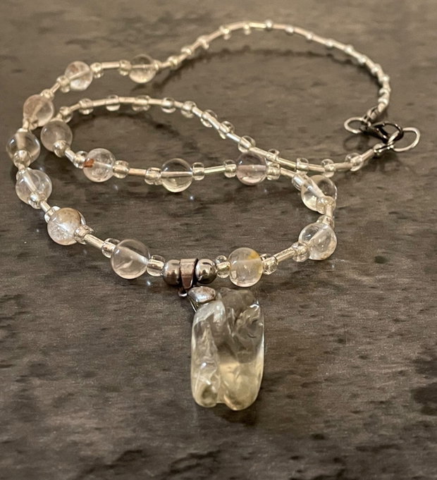 Colier smokey quartz