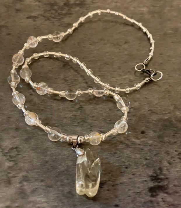Colier smokey quartz