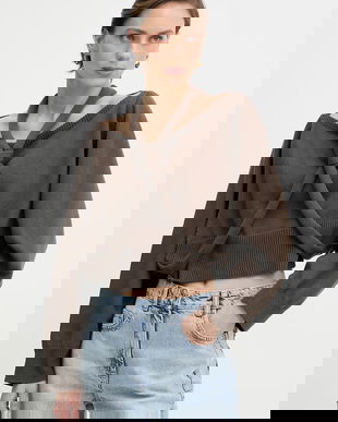 Haveone pulover de damă din bumbac