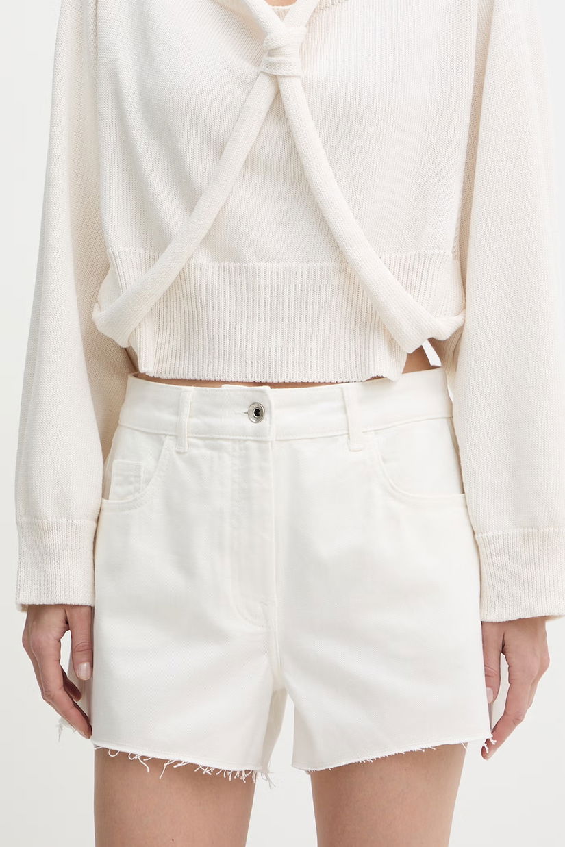 Patrizia Pepe pantaloni scurți pentru femei, din denim