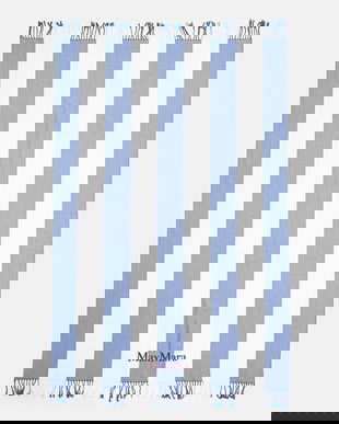 Max Mara Beachwear prosop de plajă din bumbac