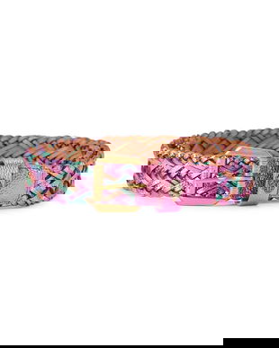 Kurt Geiger London curea pentru femei, din piele Kensington Weave