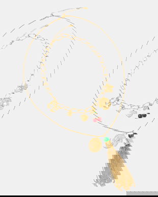 Twinset colier pentru femei pachet de 2