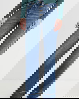 United Colors of Benetton blugi wide leg pentru femei