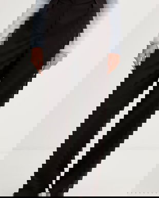 Lacoste pantaloni de costum pentru femei, cu amestec de lână