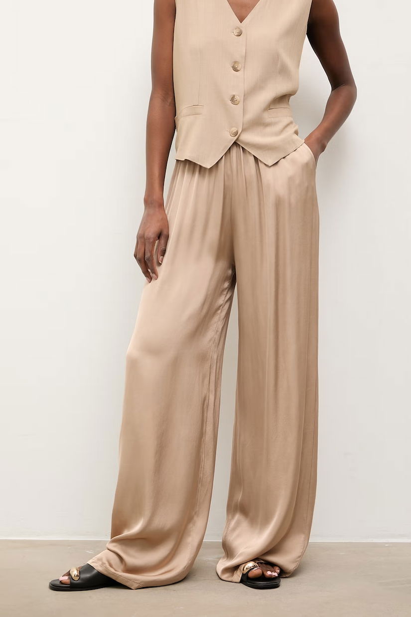 Answear.LAB pantaloni pentru femei, cu vâscoză