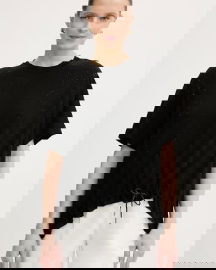 Silvian Heach bluză pentru femei, cu amestec de vâscoză TIBBIG