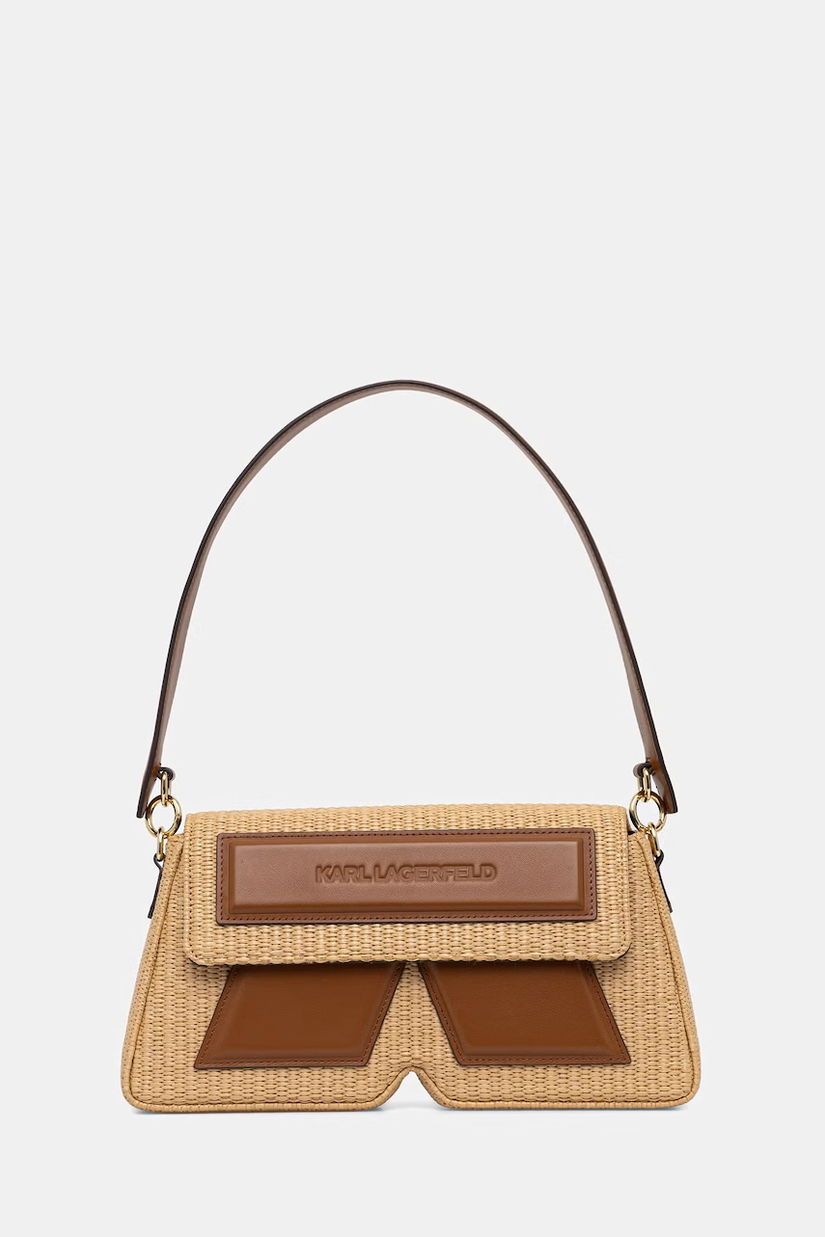 Karl Lagerfeld geantă baguette pentru femei, din piele IKON/K