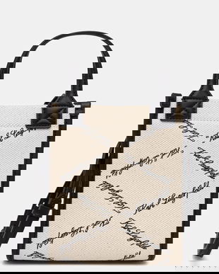 Karl Lagerfeld geantă crossbody pentru femei, din bumbac K/VILLE