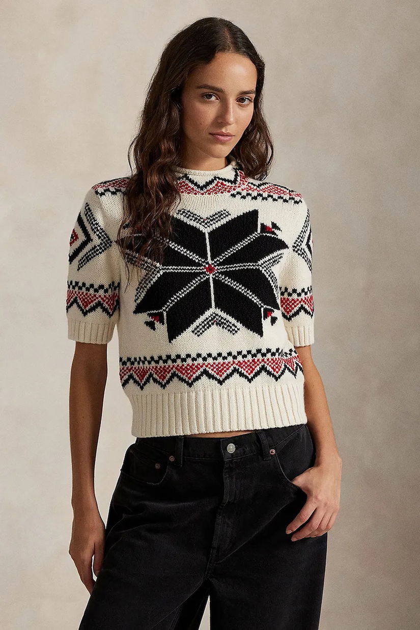 Polo Ralph Lauren cu guler înalt femei cu lână