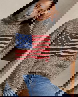 Polo Ralph Lauren maletă femeiască cu lână