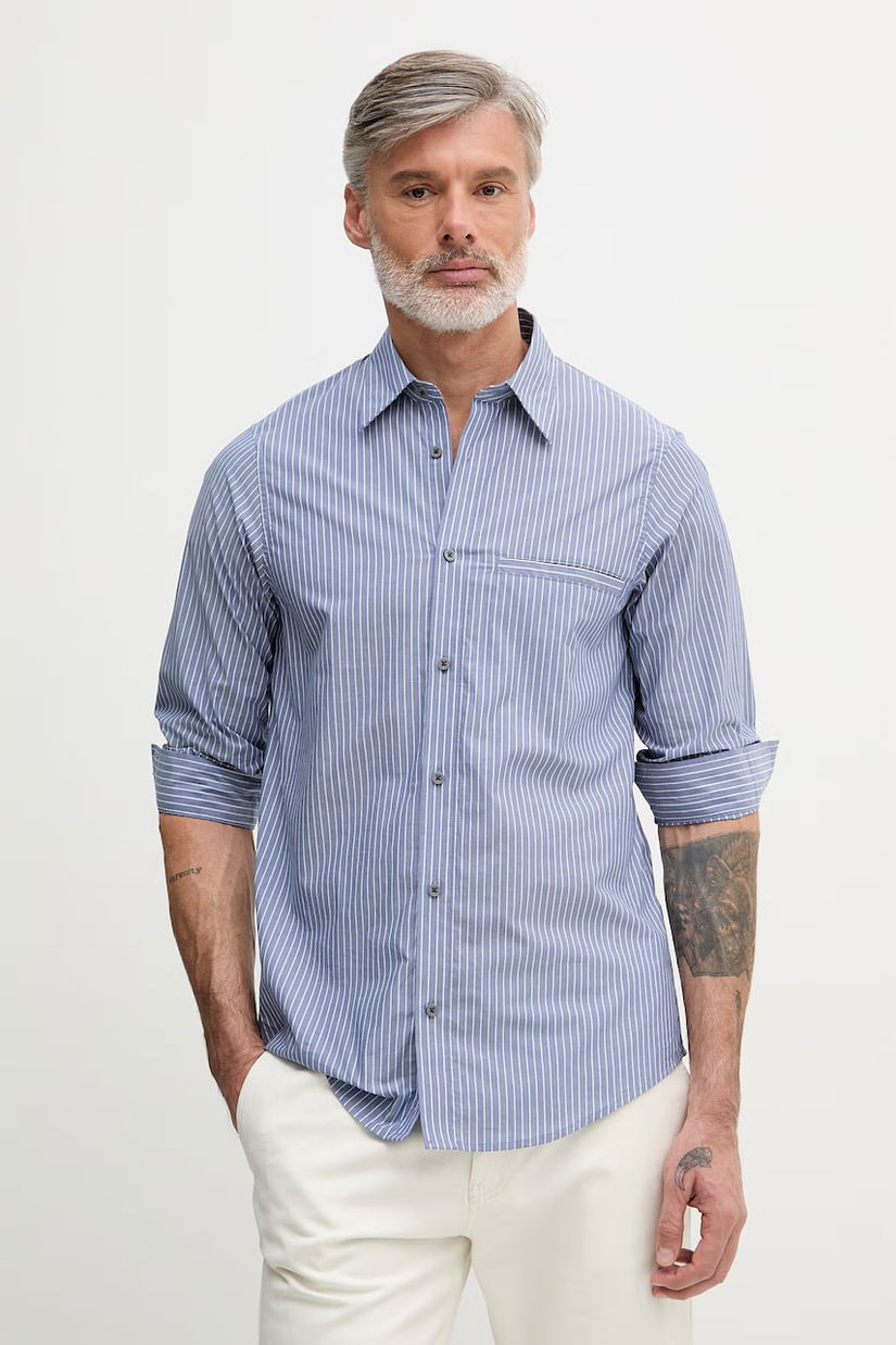 Armani Exchange Cămașă bărbătească bumbac