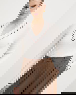 Armani Exchange pulover pentru femei, cu amestec de vâscoză