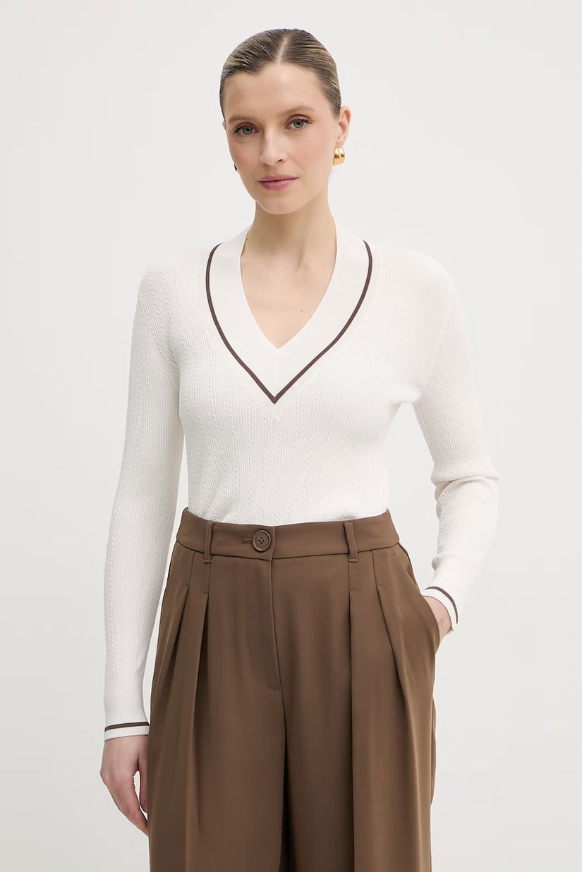 Armani Exchange pulover pentru femei, cu amestec de vâscoză