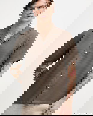 Lindbergh cămașă pentru bărbați, din bumbac