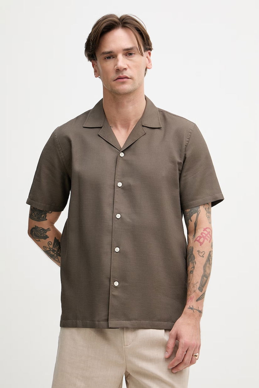 Lindbergh cămașă pentru bărbați, din bumbac