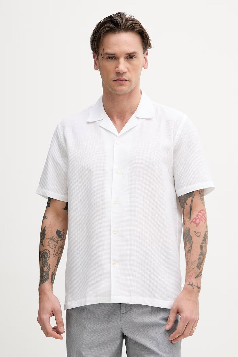 Lindbergh cămașă pentru bărbați, din bumbac