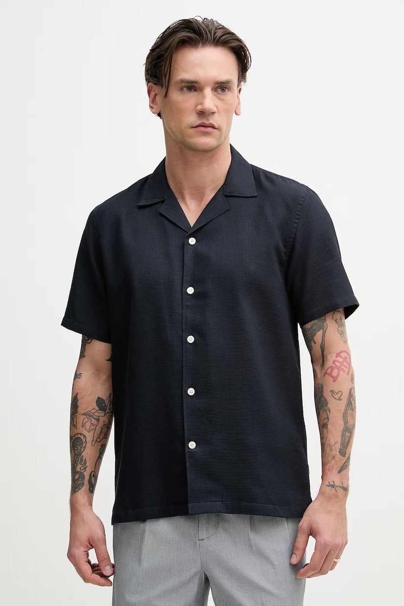 Lindbergh cămașă pentru bărbați, din bumbac