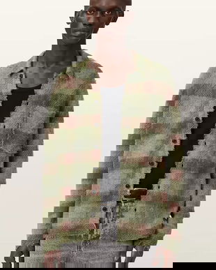 AllSaints Cardigan bărbați cu lână ADLER