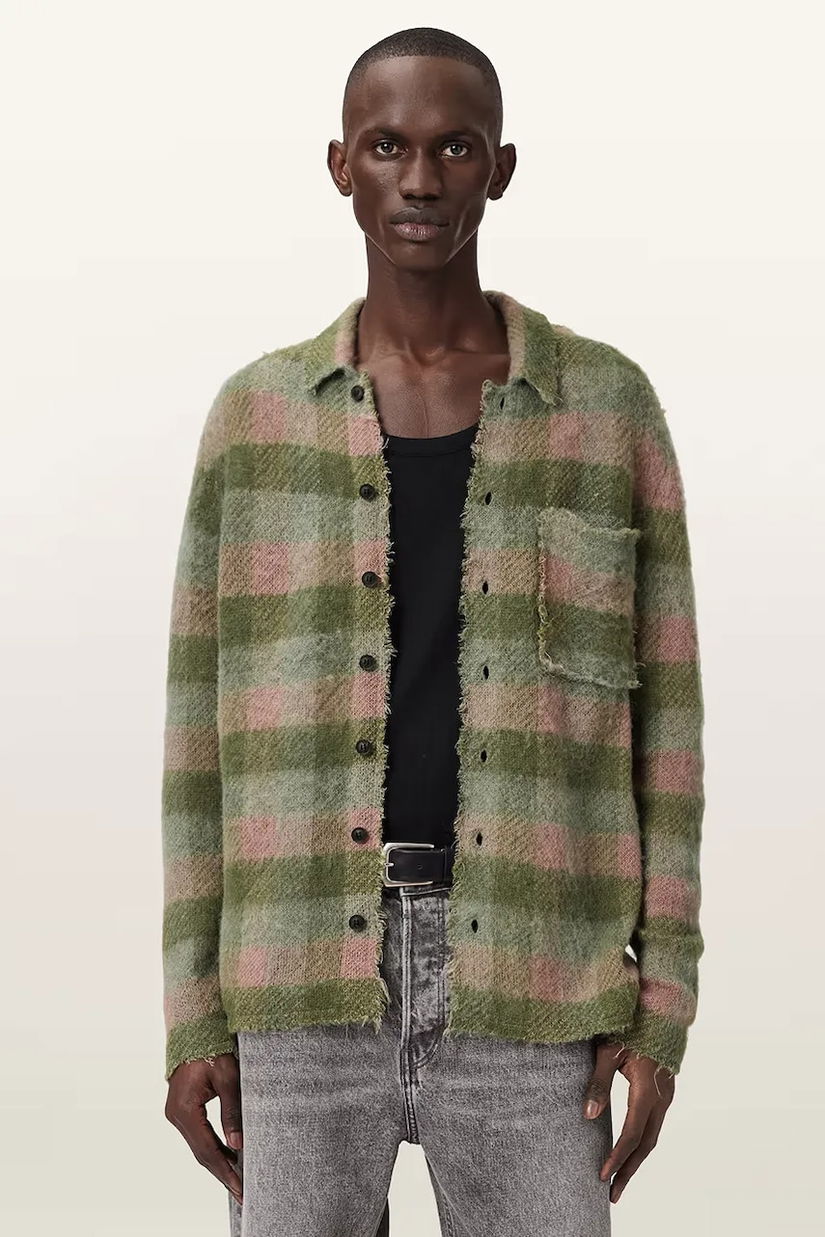 AllSaints Cardigan bărbați cu lână ADLER