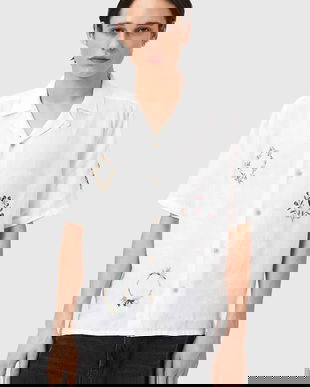 AllSaints Cămașă bărbătească din in DECK