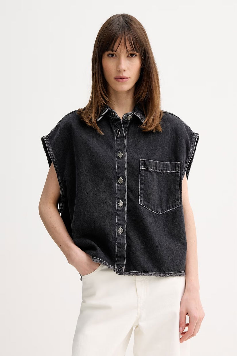 American Vintage cămașă pentru femei, din denim