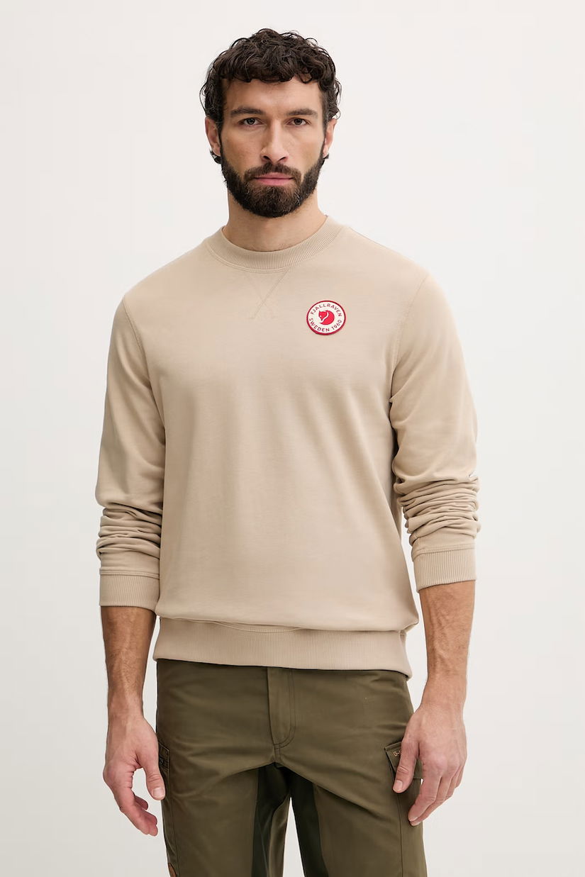 Fjallraven bluză sport pentru bărbați, din bumbac 1960 Logo Badge Sweater