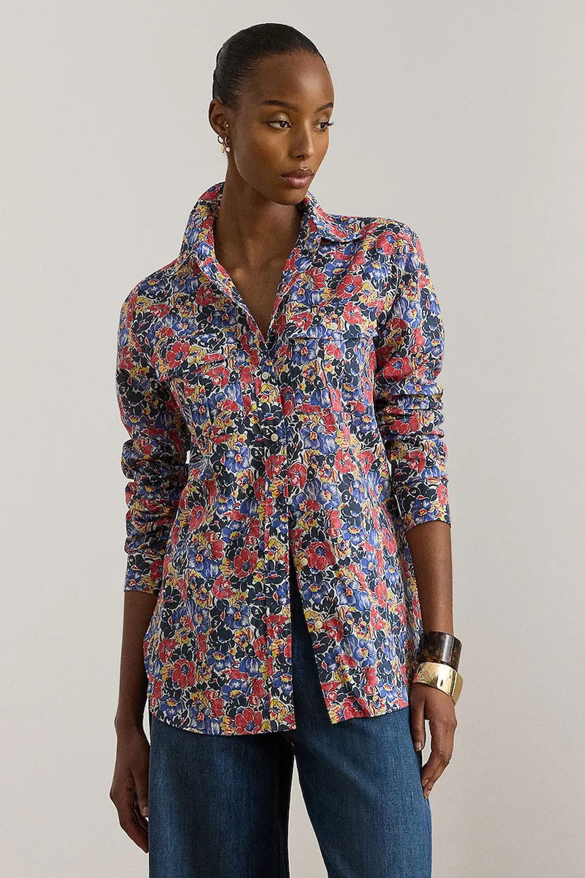 Lauren Ralph Lauren cămașă femei din bumbac