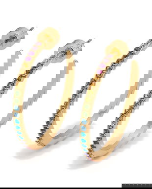 Kurt Geiger London cercei pentru femei, din metal cu zirconiu cubic