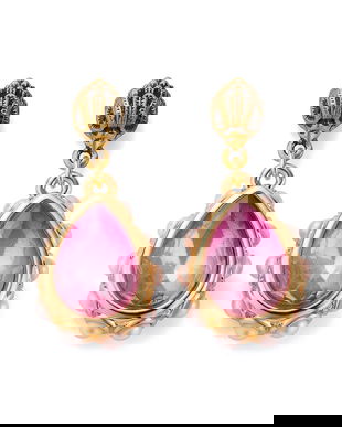 Kurt Geiger London cercei pentru femei, din metal cu zirconiu cubic