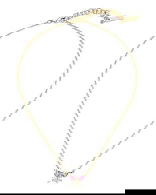 Kurt Geiger London colier cu pandantiv pentru femei metalic zirconiu cubic