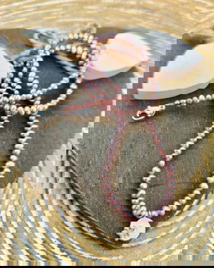 Colier perle de cultura roz lila prafuit