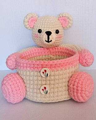 Cosulet handmade ursulet Amigurumi - mare