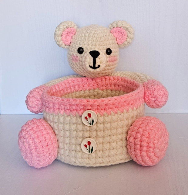 Cosulet handmade ursulet Amigurumi - mare