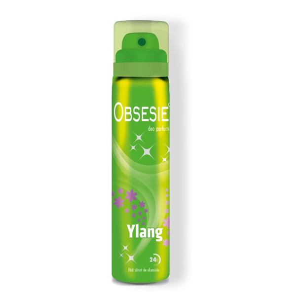 Deodorant Spray Parfum - Farmec Obsesie Ylang 24H, 75 ml