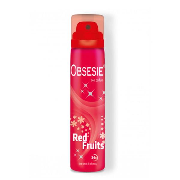 Deodorant Spray Parfum - Farmec Obsesie Red Fruits 24H, 75 ml