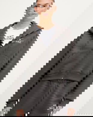 New Balance hanorac cu glugă pentru femei Fleece Full Zip