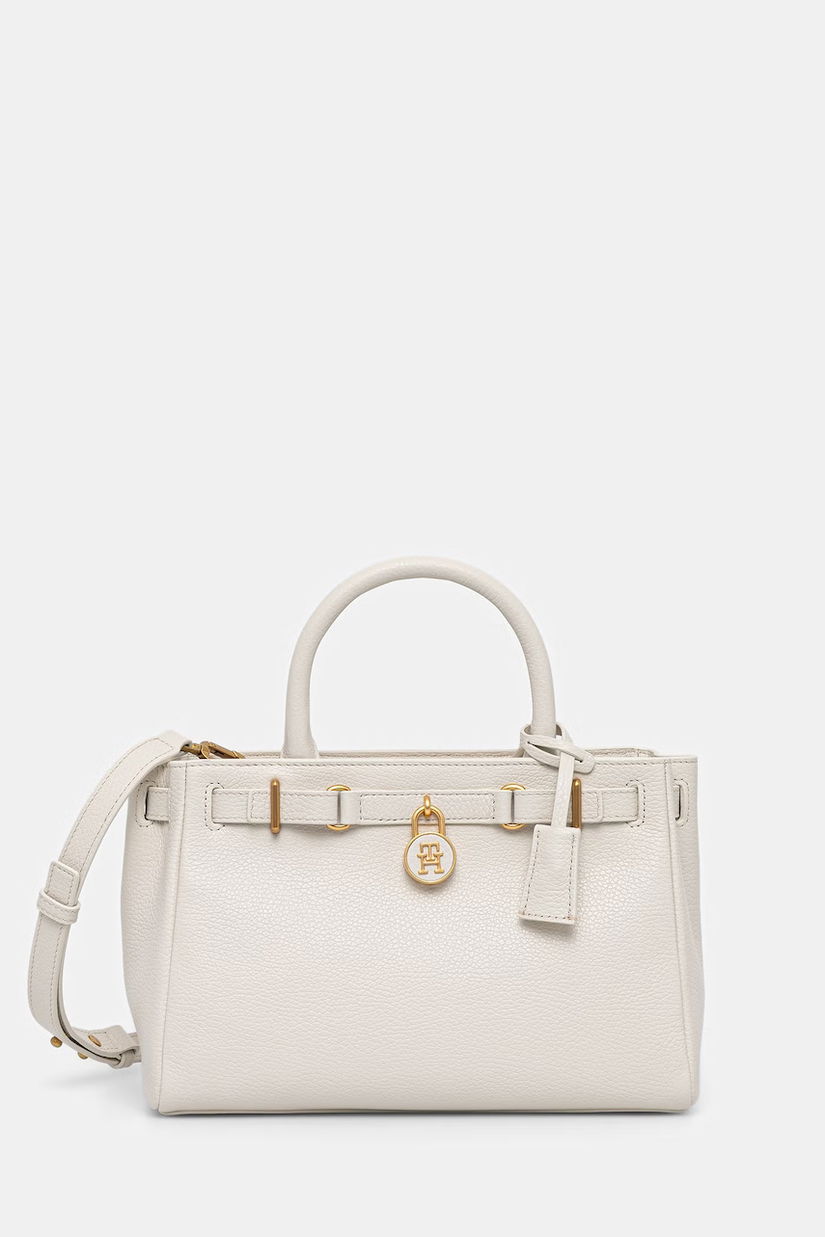 Tommy Hilfiger tote bag pentru femei, din piele