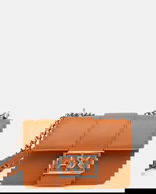 Armani Exchange geantă poștaș pentru femei, cu imitație de piele