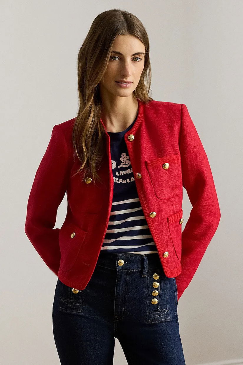 Lauren Ralph Lauren jachetă pentru femei, din in