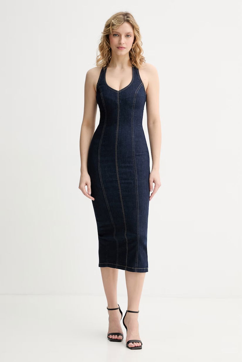 Liu Jo rochie cu corset din denim