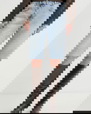 Patrizia Pepe pantaloni scurți pentru femei, din denim