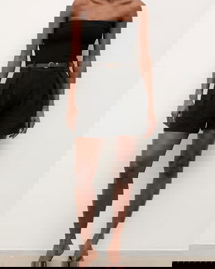 Answear.LAB pantaloni scurți pentru femei, din in