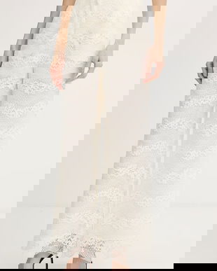 Twinset pantaloni palazzo pentru femei, cu bumbac