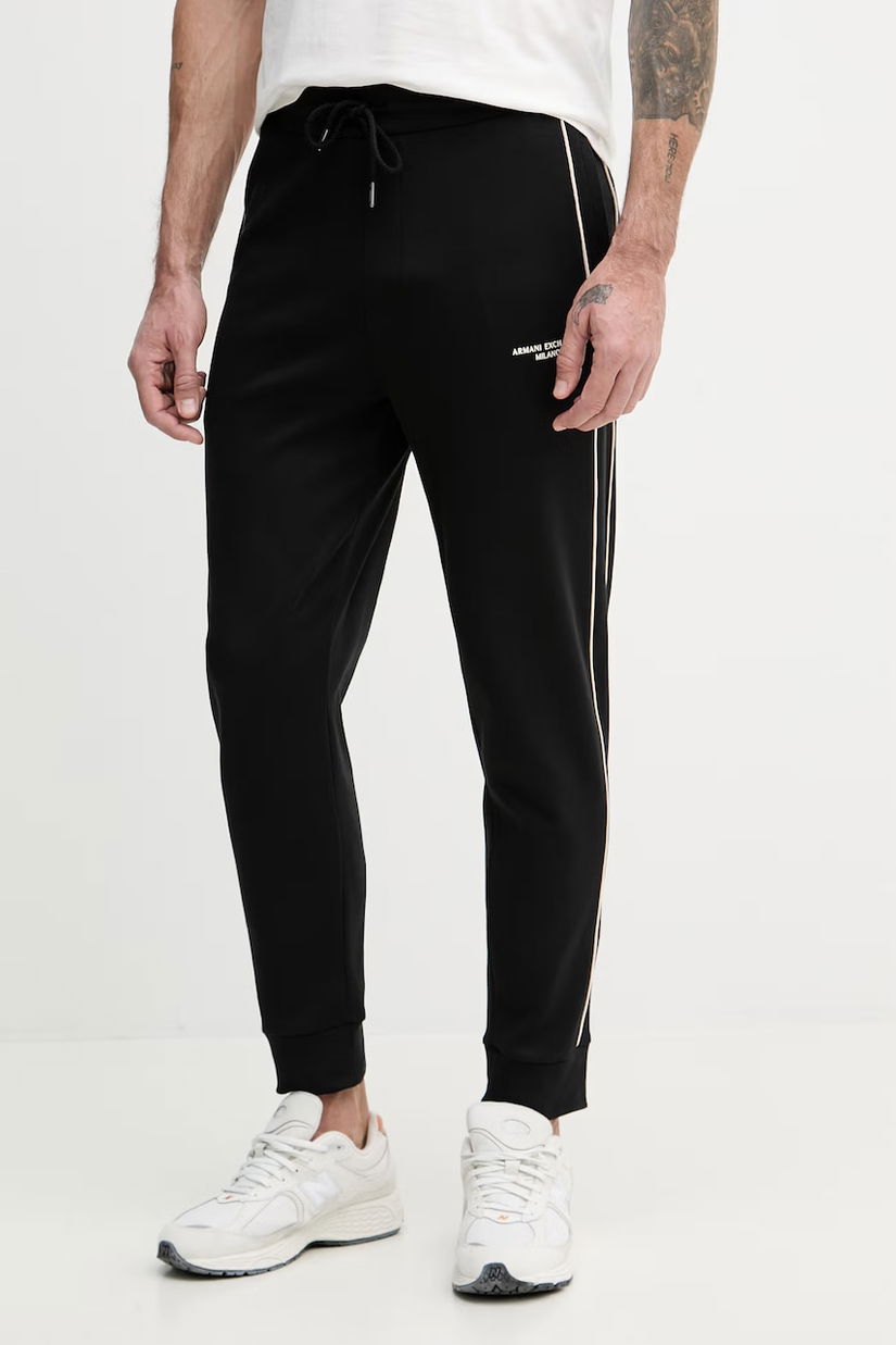 Armani Exchange pantaloni de trening pentru bărbați, din bumbac
